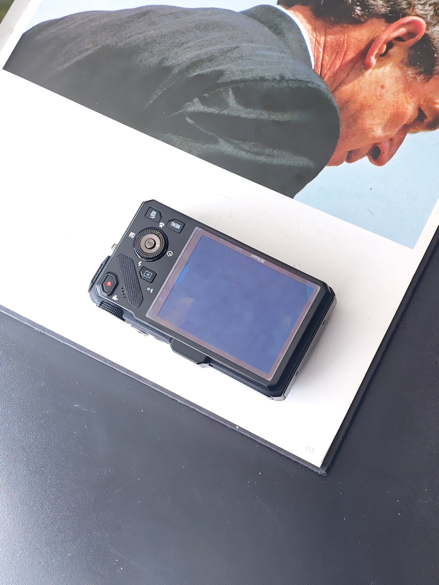 Used Nikon Coolpix S9300 black Digital Camera [No charger]