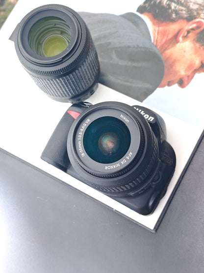 Used Nikon D3100 with Double Zoom Kit [No charger, with box]