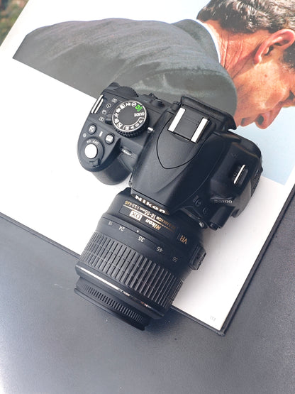 Used Nikon D3100 with Double Zoom Kit [No charger, with box]