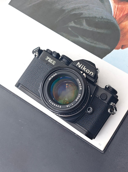Nikon FM2 black with Nikon Nikkor 50mm F1.4 Ai-S