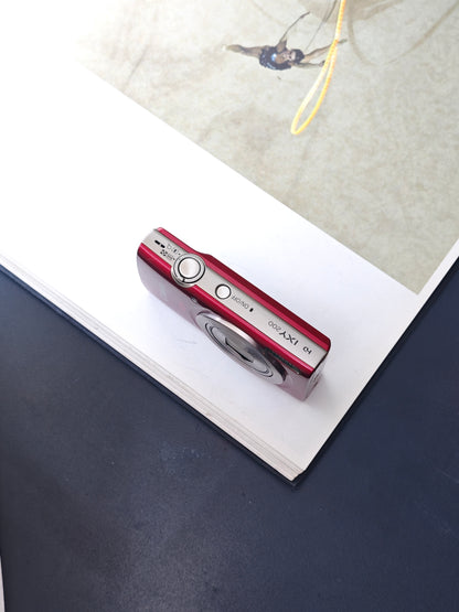 Used Canon IXY 200 red Digital Camera [No charger]