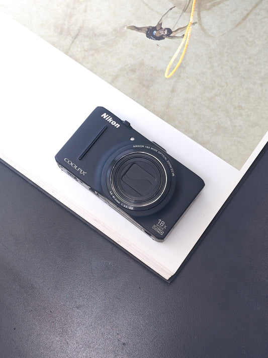 *READ* Used Nikon Coolpix S9300 black Digital Camera #21032700 [No charger]