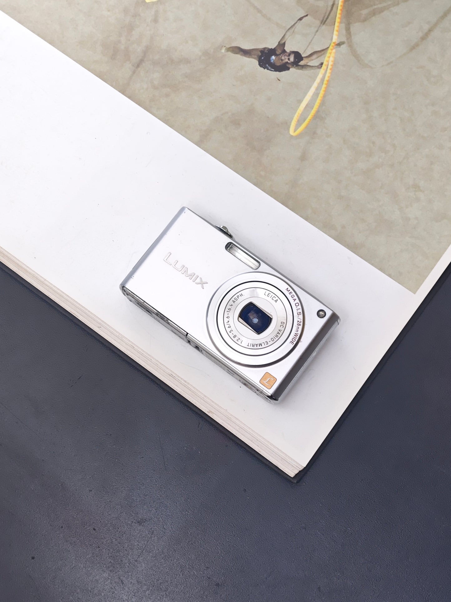 *READ* Used Panasonic Lumix DMC-FX33 silver Digital Camera [No charger]