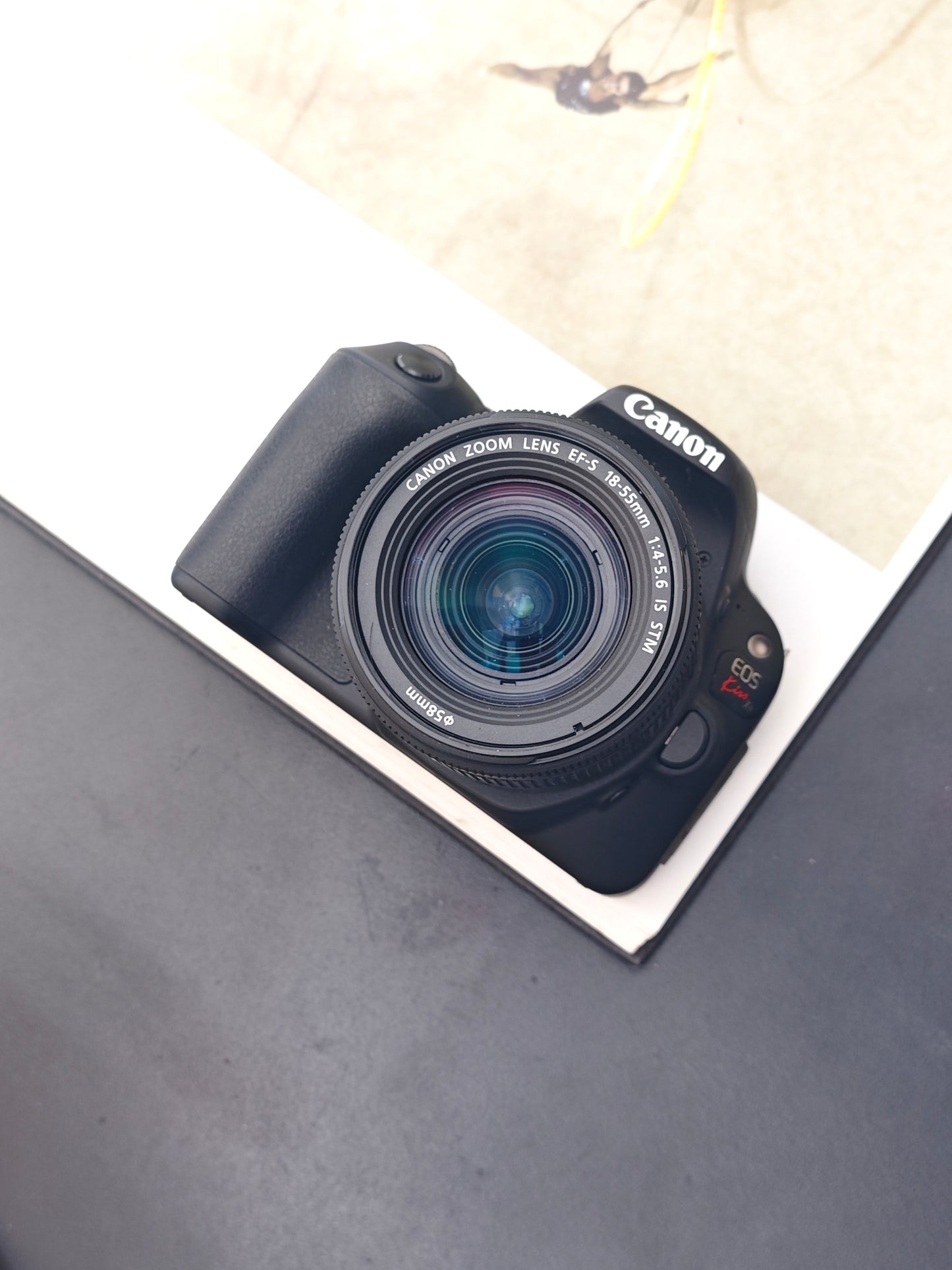 Used Canon EOS Kiss X9 with Canon EF-S 18-55mm F4-5.6 Digital Camera [No charger] #131071046131