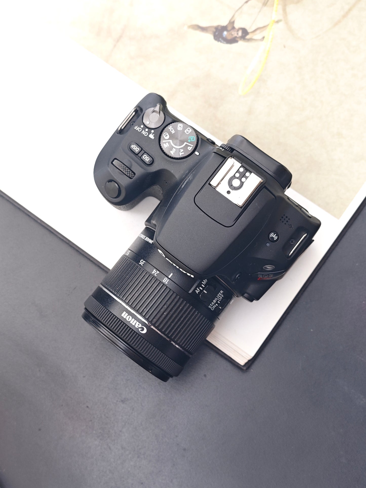 Used Canon EOS Kiss X9 with Canon EF-S 18-55mm F4-5.6 Digital Camera [No charger] #131071046131