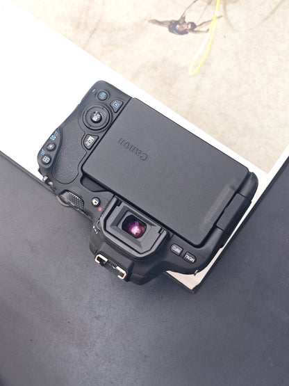 Used Canon EOS Kiss X9 with Canon EF-S 18-55mm F4-5.6 Digital Camera [No charger] #131071046131