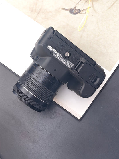 Used Canon EOS Kiss X9 with Canon EF-S 18-55mm F4-5.6 Digital Camera [No charger] #131071046131