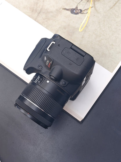Used Canon EOS Kiss X9 with Canon EF-S 18-55mm F4-5.6 Digital Camera [No charger] #131071046131