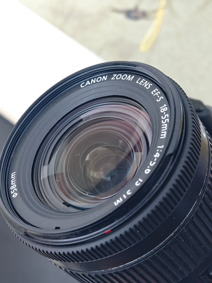 Used Canon EOS Kiss X9 with Canon EF-S 18-55mm F4-5.6 Digital Camera [No charger] #131071046131
