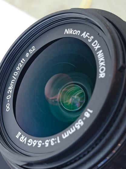 Used Nikon D5500 with Nikon AF-S Nikkor 18-55mm F3.5-5.6 G II VR [No charger] #2026017(สำเนา)