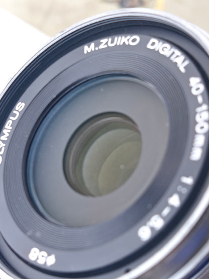 Used Olympus Pen Lite E-PL7 with Double Zoom Kit Digital Camera [No charger] #BHAB03103