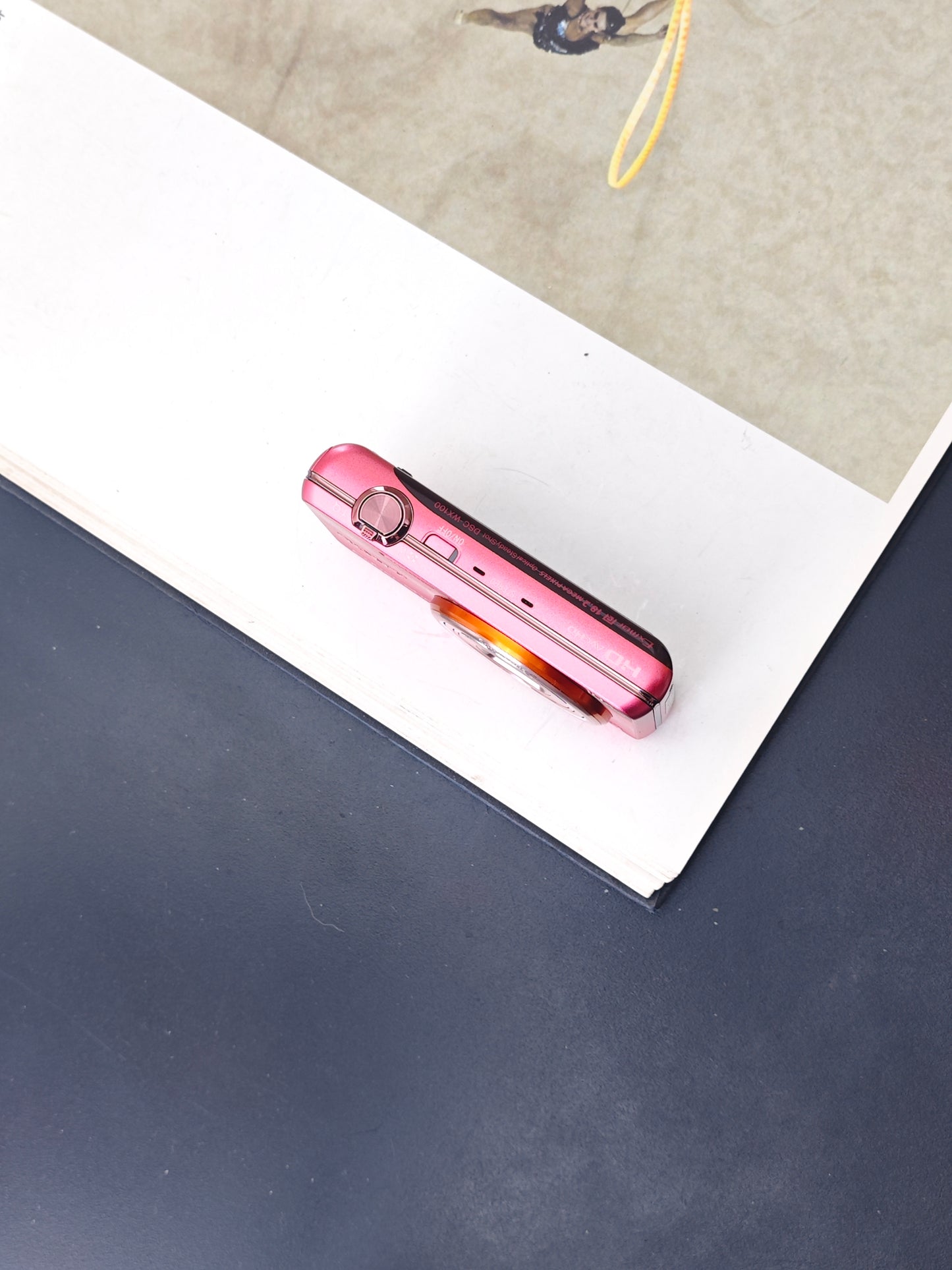 Used Sony Cyber-shot DSC-WX100 pink Digital Camera [JPN only, No charger]