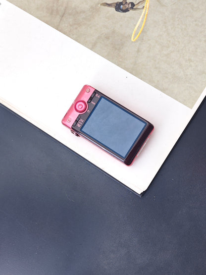 Used Sony Cyber-shot DSC-WX100 pink Digital Camera [JPN only, No charger]