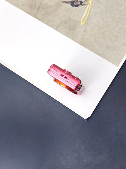 Used Sony Cyber-shot DSC-WX100 pink Digital Camera [JPN only, No charger]