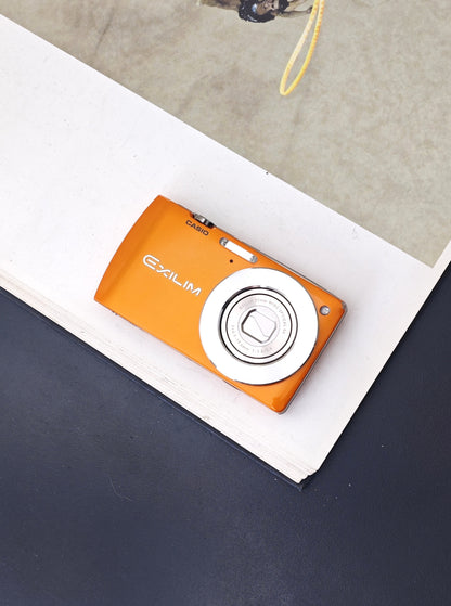 Used Casio EXILIM EX-S200 orange Digital Camera [No charger]