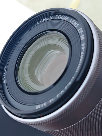 Used Canon EOS kiss M with Double Zoom Kit Digital Camera #881039000771