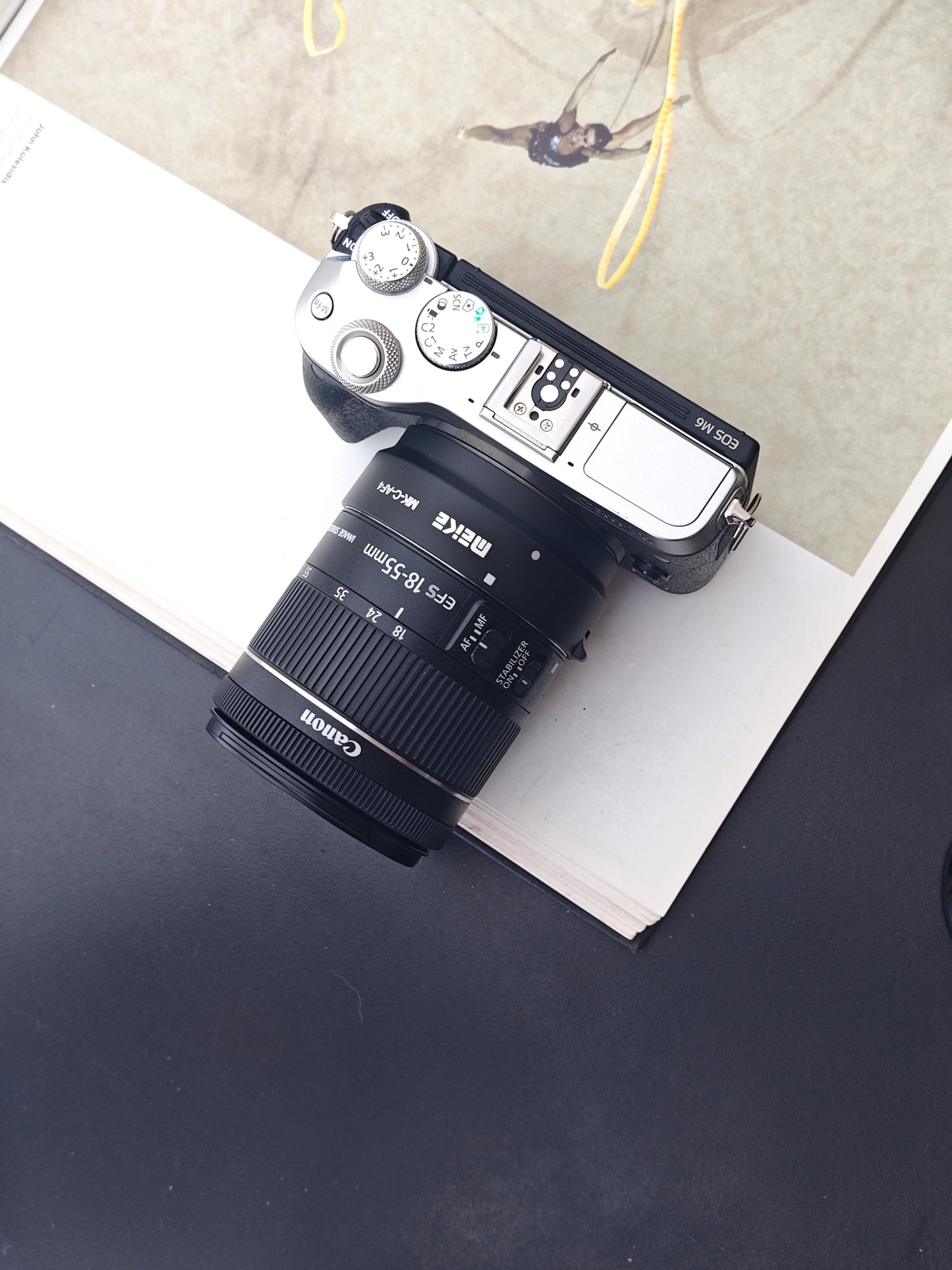 Used Canon EOS M6 with EF-S Double Zoom Kit [+Adaptor MK-C-AF4]