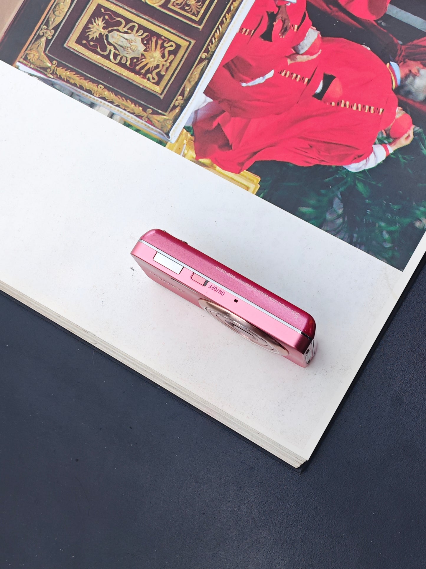 Used Sony Cyber-Shot DSC-W570 pink Digital Camera [JPN only, No charger]