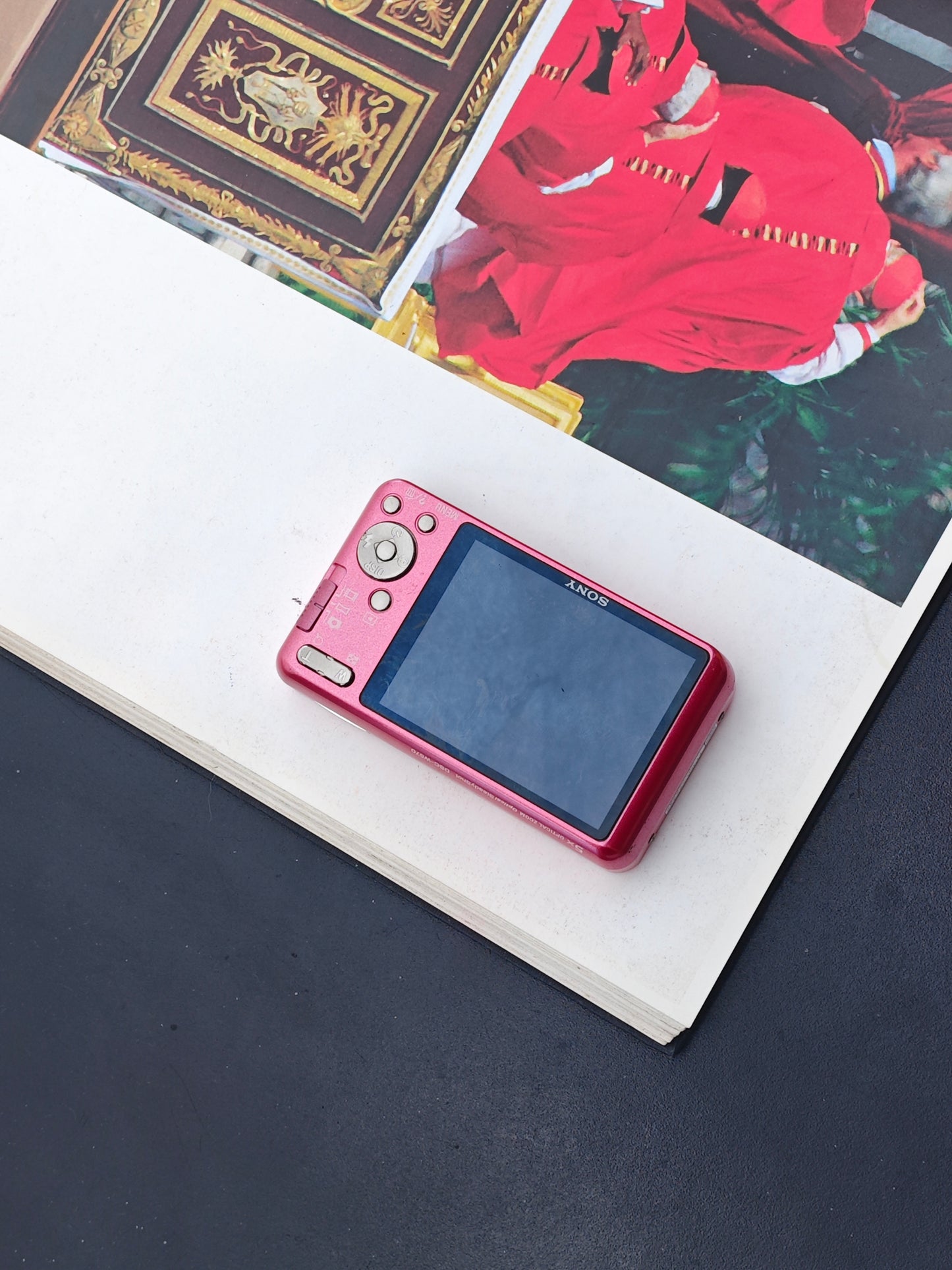 Used Sony Cyber-Shot DSC-W570 pink Digital Camera [JPN only, No charger]