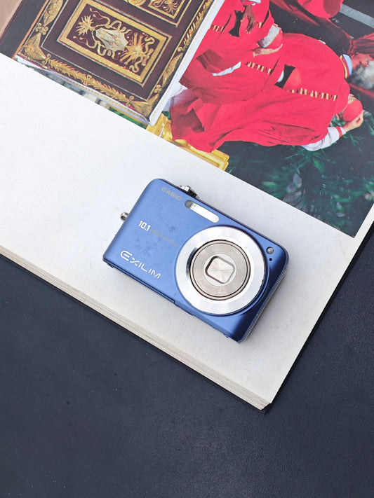 Used Casio EXILIM EX-Z1080 blue Digital Camera [No charger]