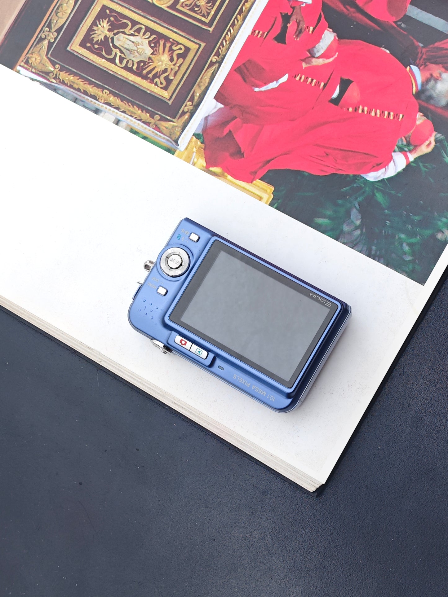 Used Casio EXILIM EX-Z1080 blue Digital Camera [No charger]