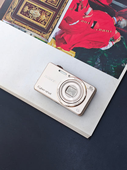 Used Sony Cyber-shot DSC-WX220 gold Digital Camera [JPN only, No charger]