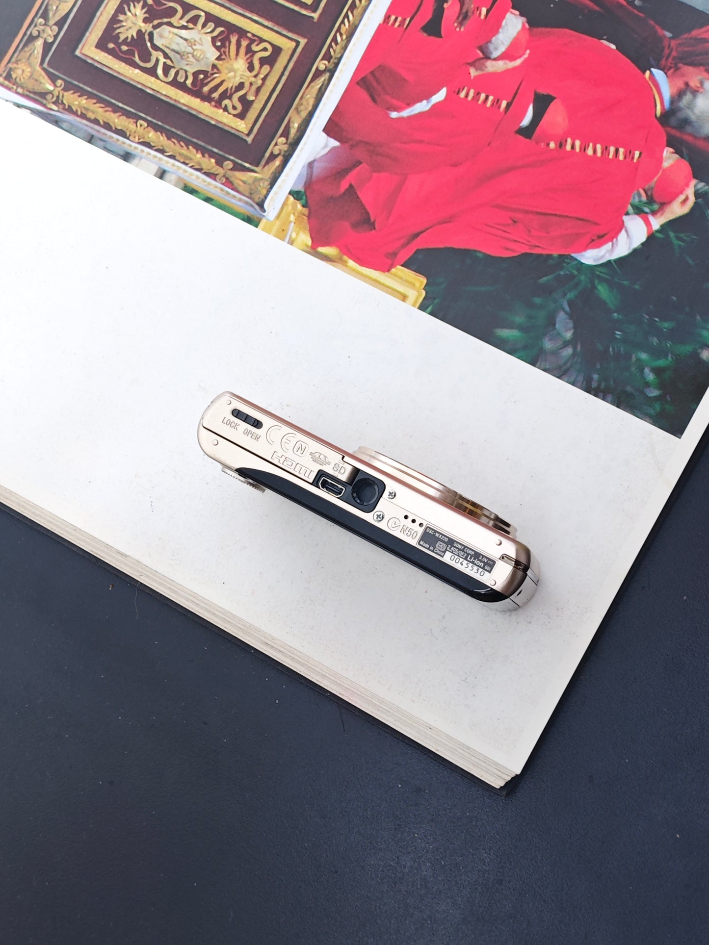 Used Sony Cyber-shot DSC-WX220 gold Digital Camera [JPN only, No charger]