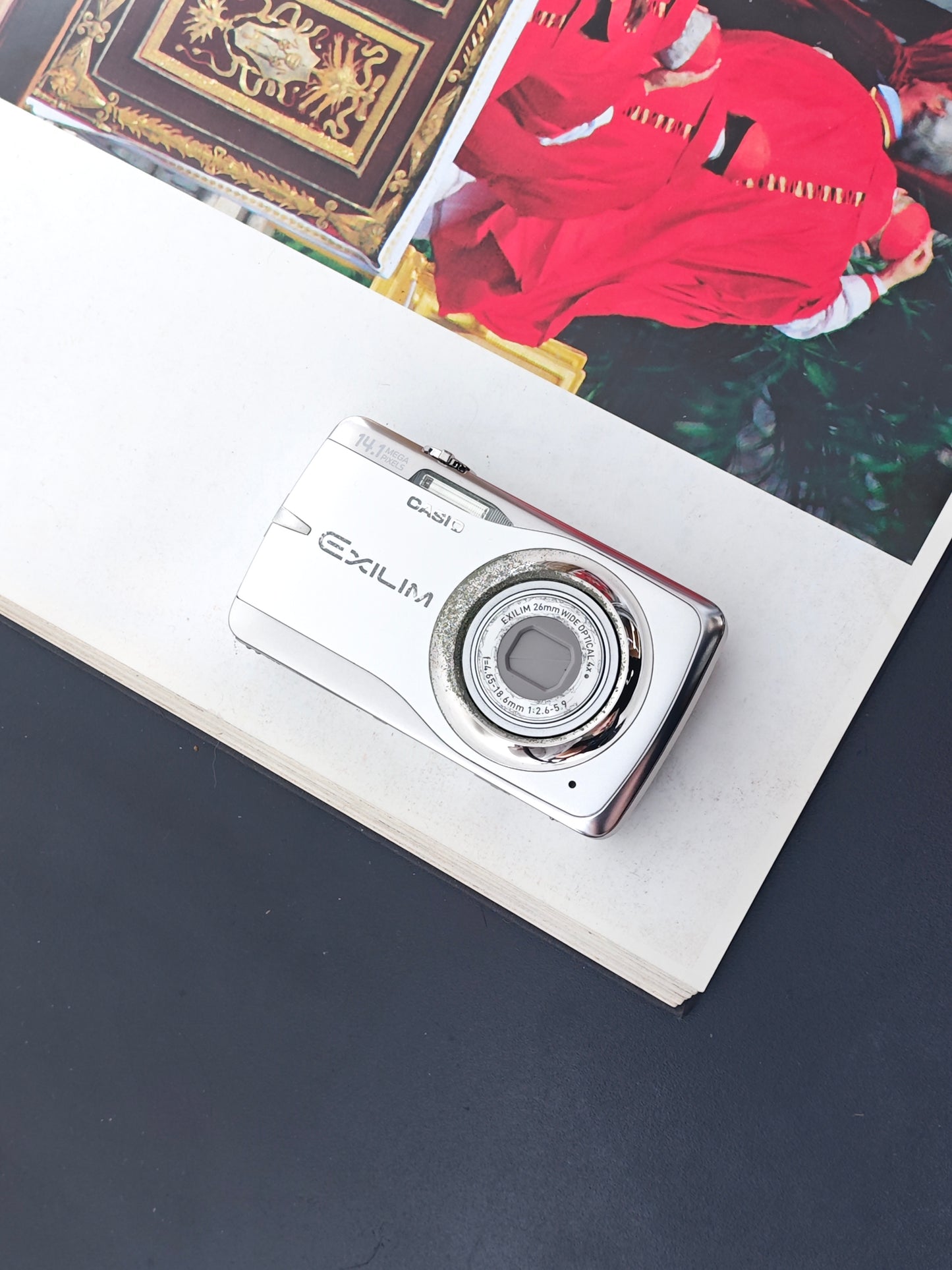 Used Casio EXILIM EX-Z550 silver Digital Camera [No charger, with box]