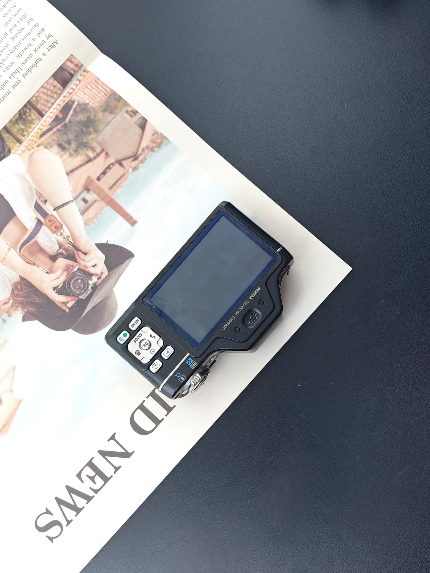 Used Pentax Optio I-10 black Digital Camera [No charger]
