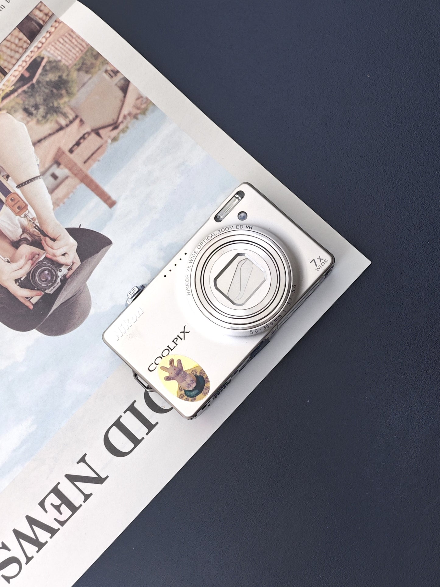 Used Nikon Coolpix S6000 silver Digital Camera [No charger]