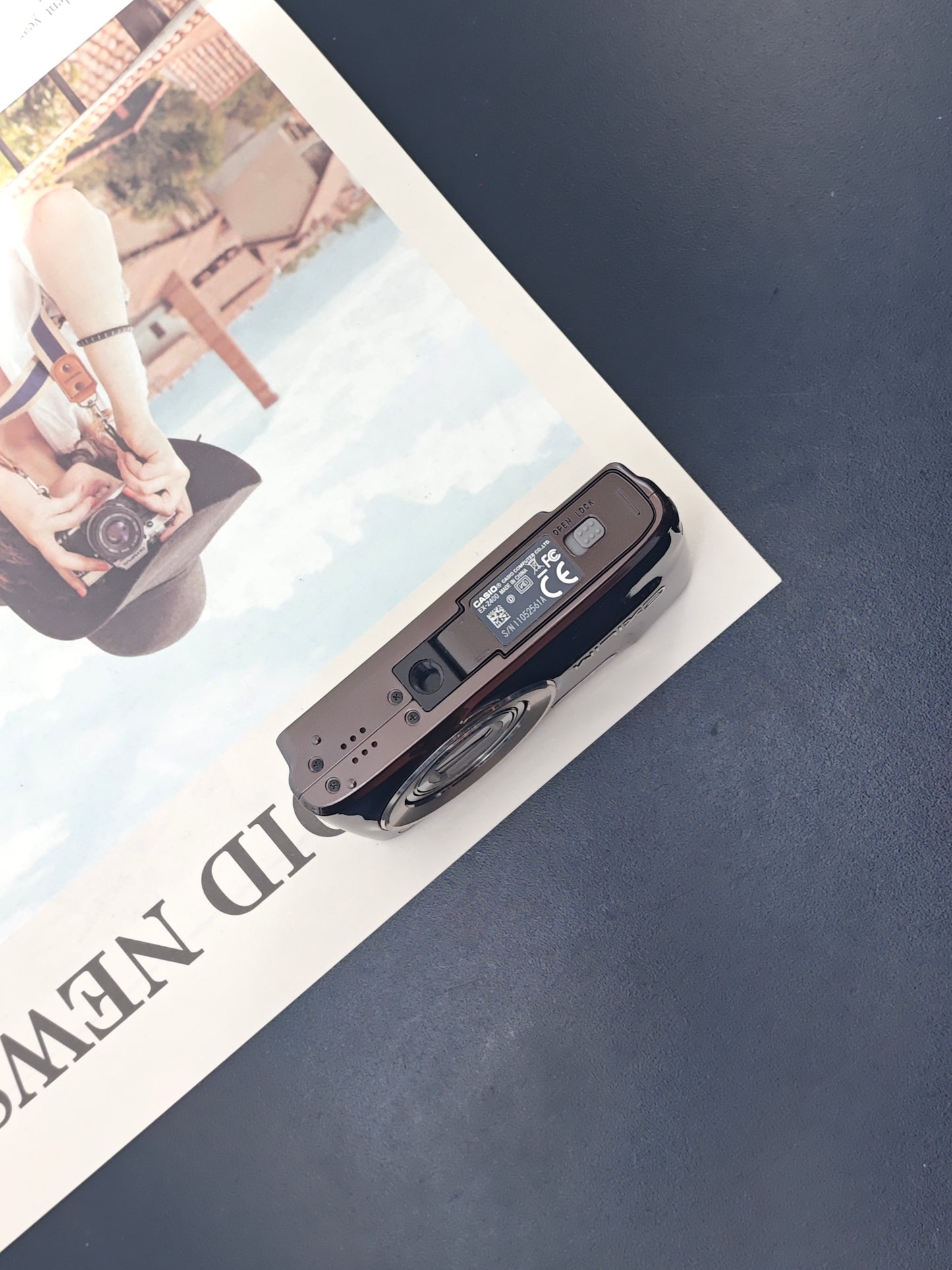 Used Casio EXILIM EX-Z400 brown Digital Camera [No charger]