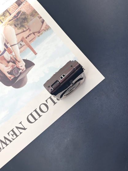 Used Casio EXILIM EX-Z400 brown Digital Camera [No charger]