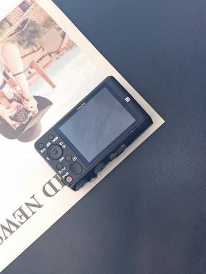 Used Sony Cyber-Shot DSC-HX60V black Digital Camera [JPN only, No charger]