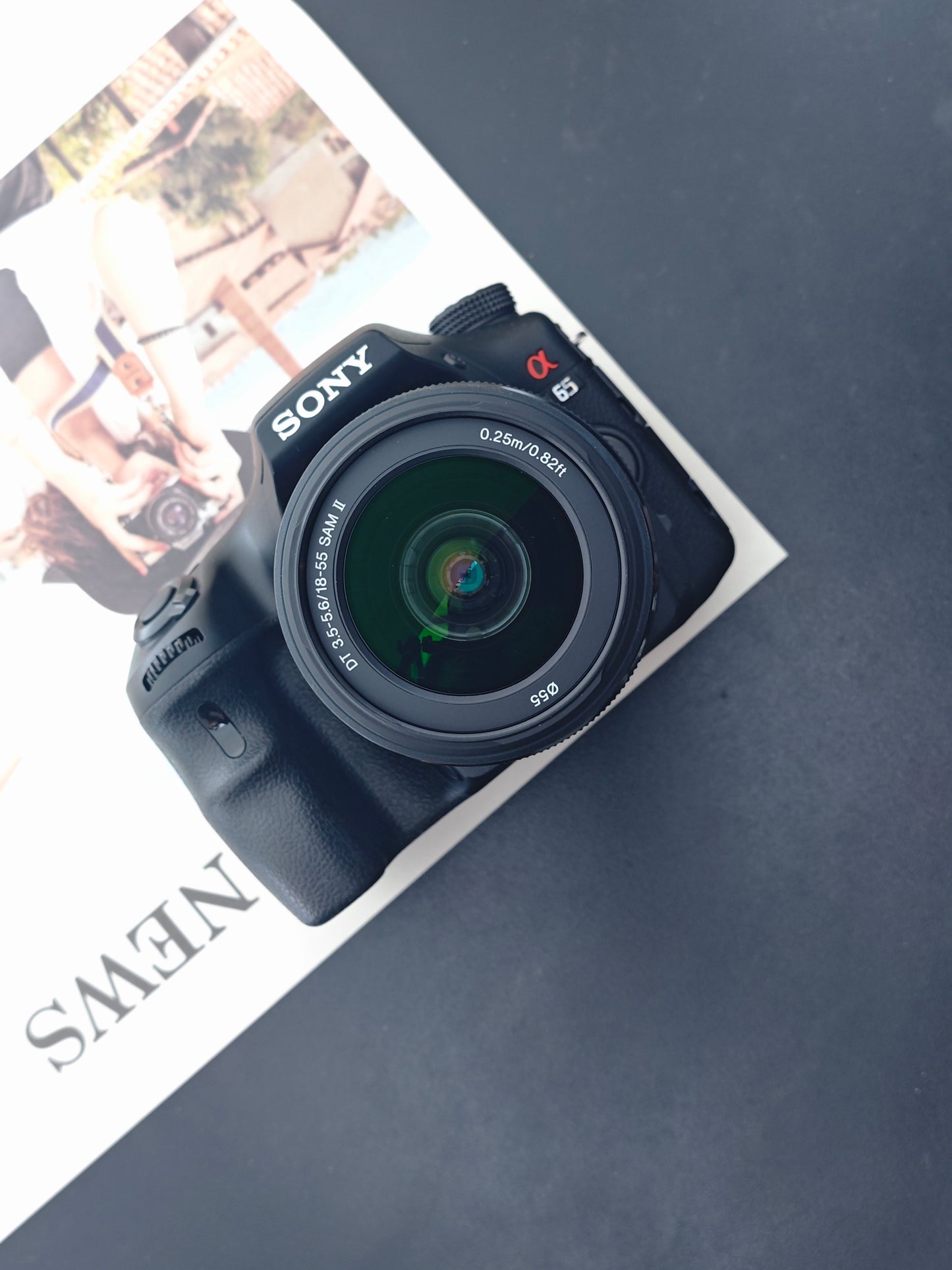 Used Sony SLT-A65 with DT 18-55mm F3.5-5.6 SAM II Digital Camera [JPN only, with box]