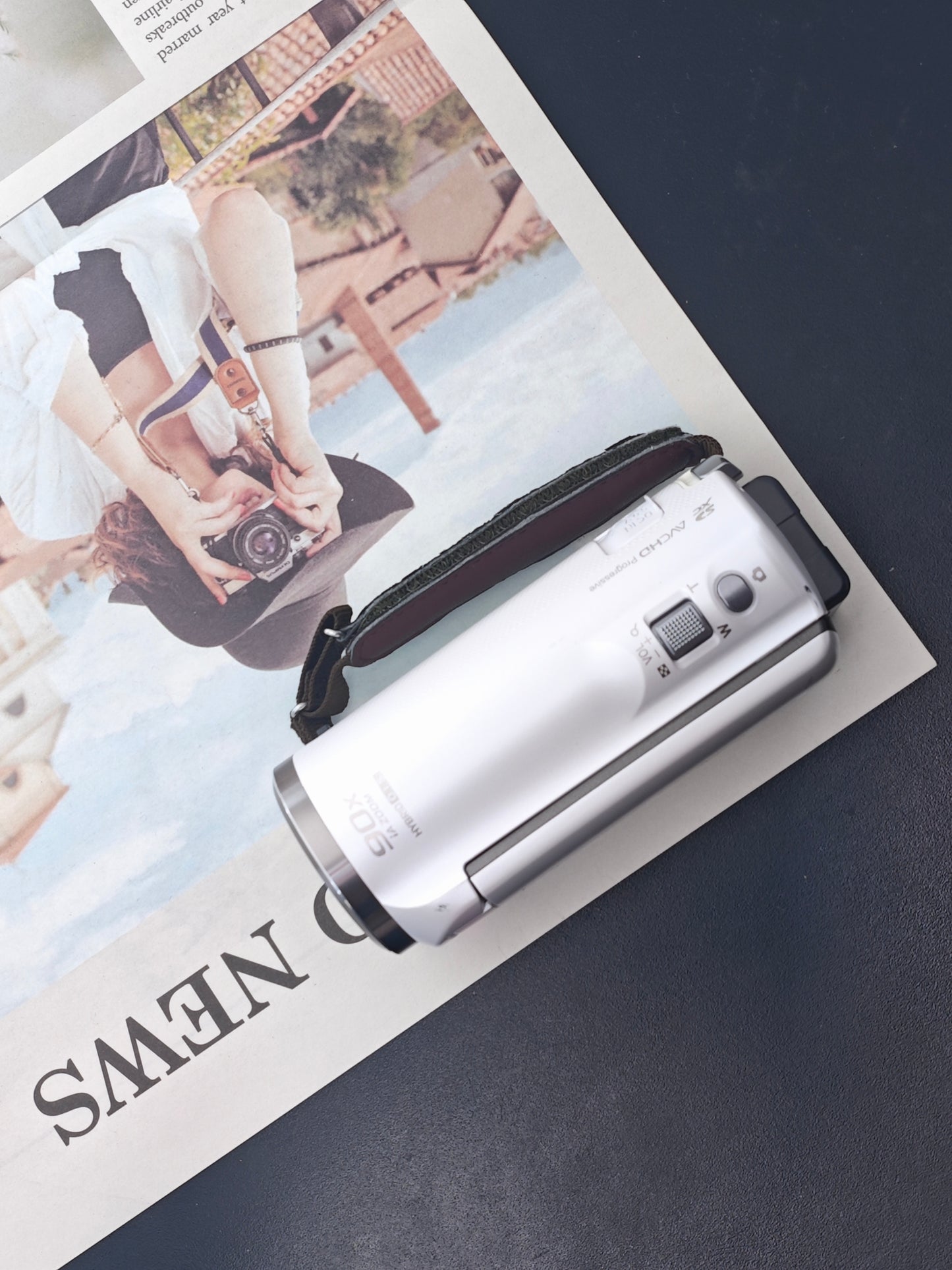 Used Panasonic HC-V360M white Camcorder [with box]