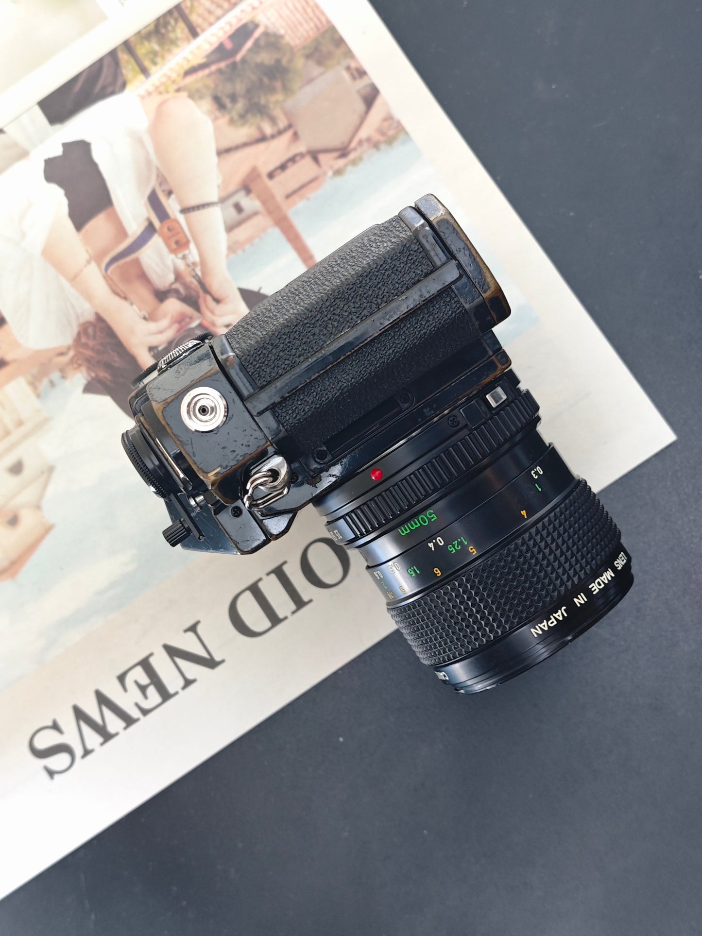 Canon F-1 with Canon Marco Lens FD 50mm F3.5