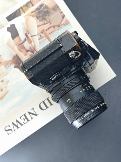 Canon F-1 with Canon Marco Lens FD 50mm F3.5