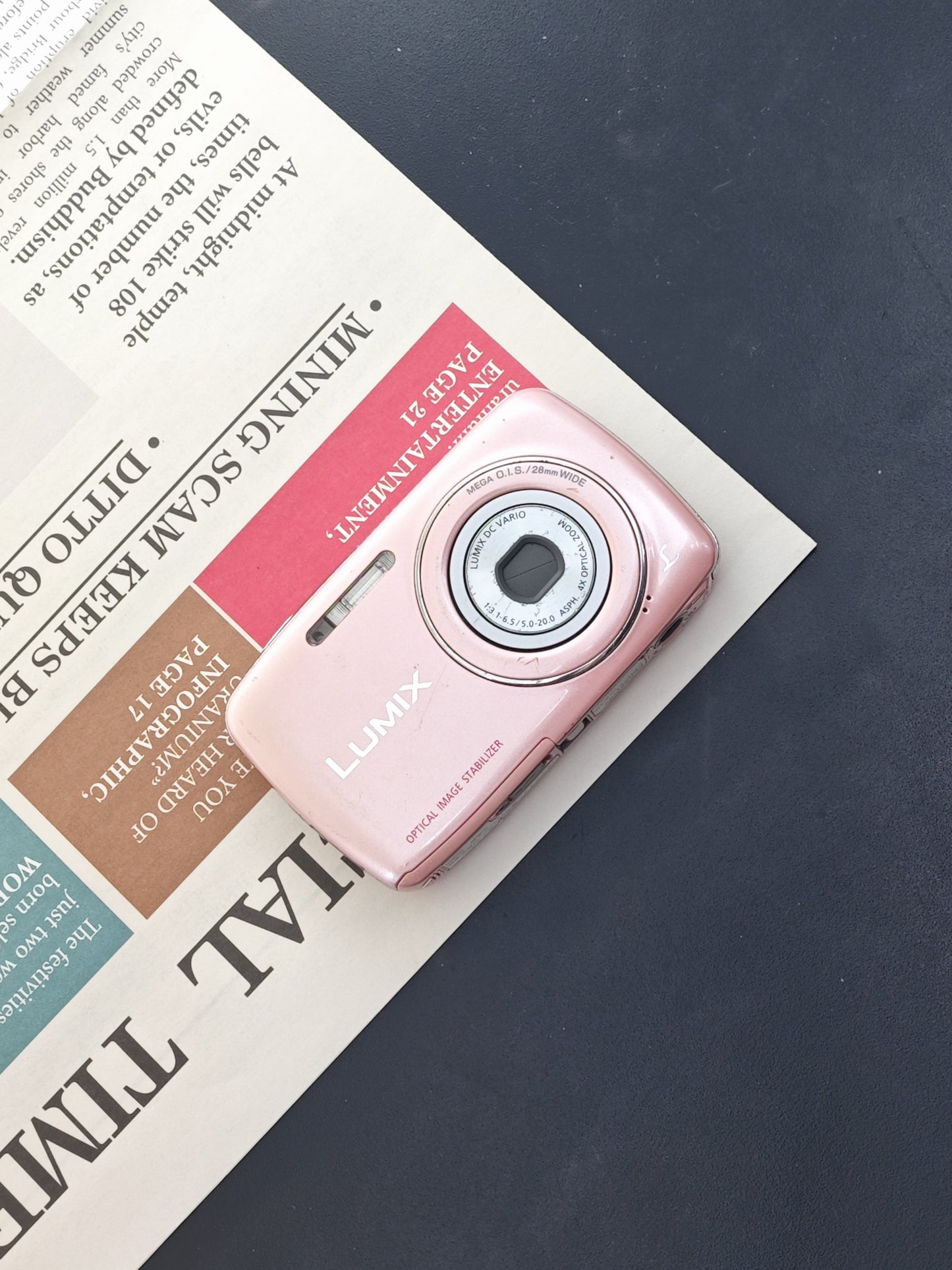 Used Panasonic Lumix DMC-S1 pink Digital Camera [JPN only, No charger]