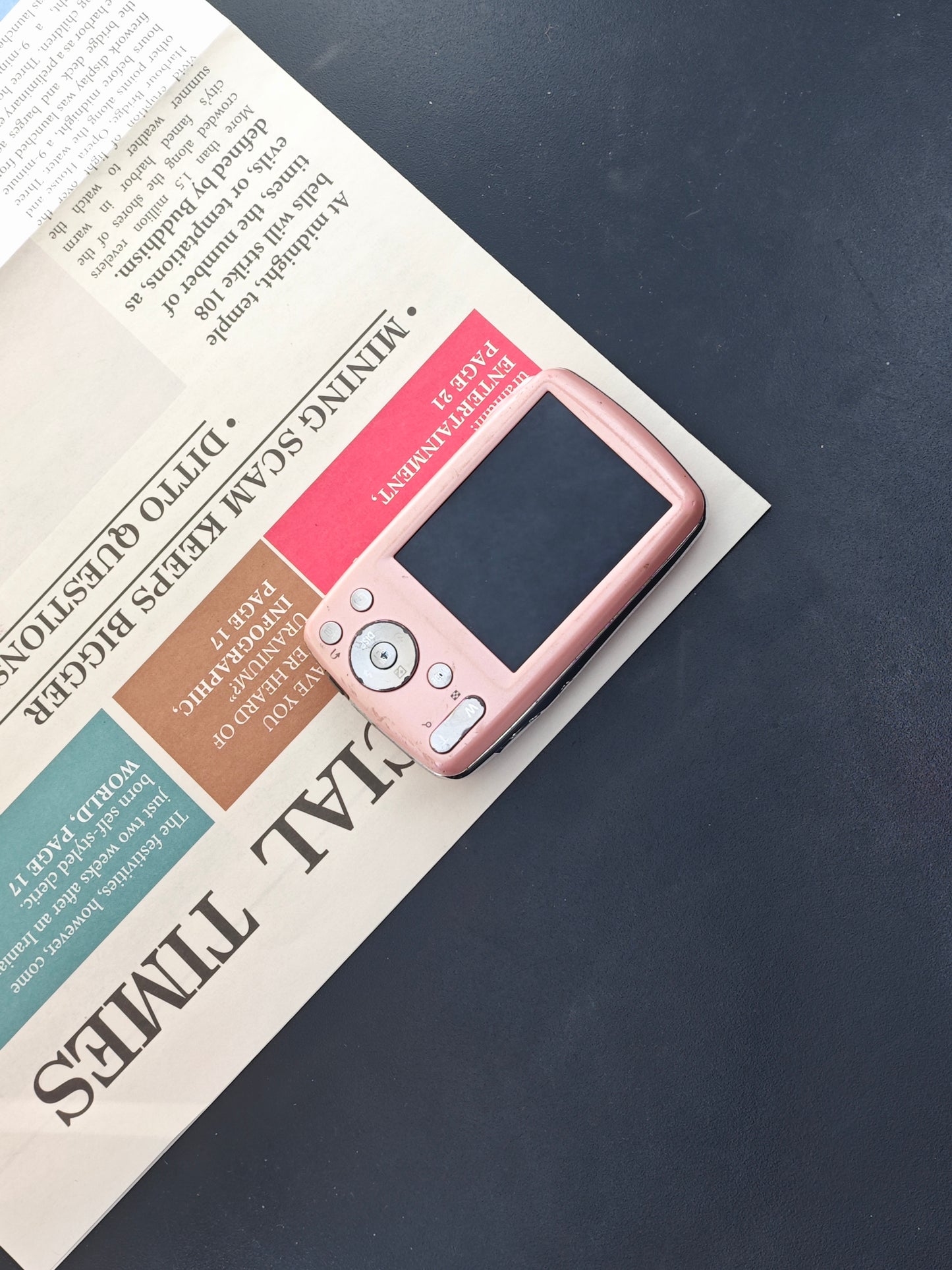 Used Panasonic Lumix DMC-S1 pink Digital Camera [JPN only, No charger]