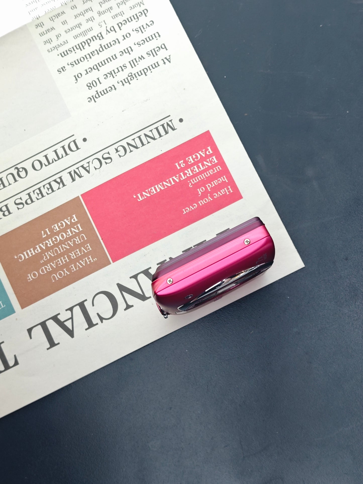 Used Nikon Coolpix S3500 pink Digital Camera [with box]