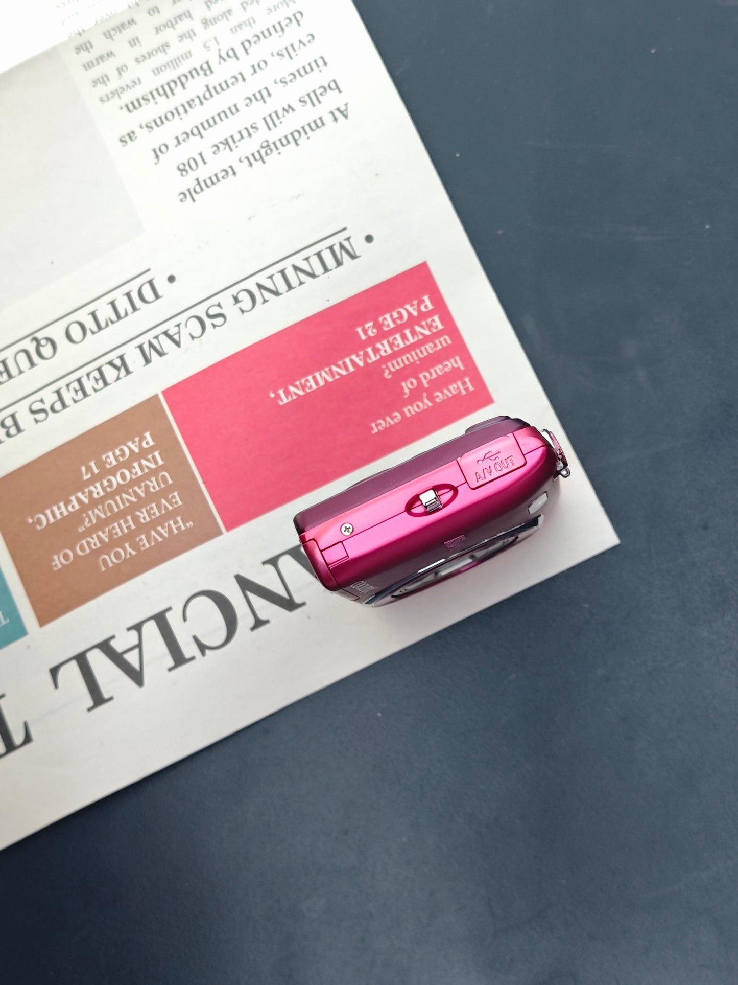 Used Nikon Coolpix S3500 pink Digital Camera [with box]
