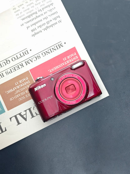 Used Nikon Coolpix L28 red Digital Camera