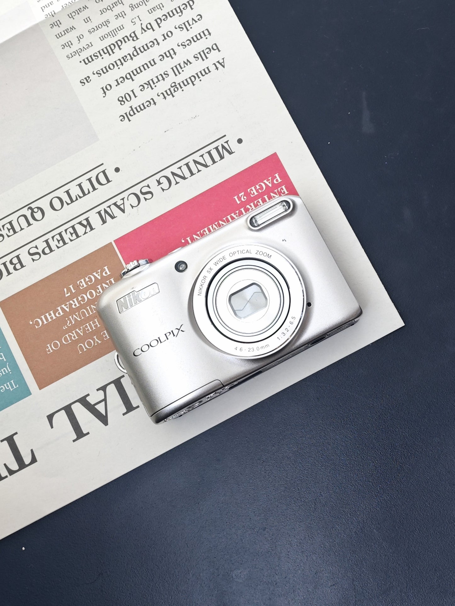 Used Nikon Coolpix L28 silver Digital Camera