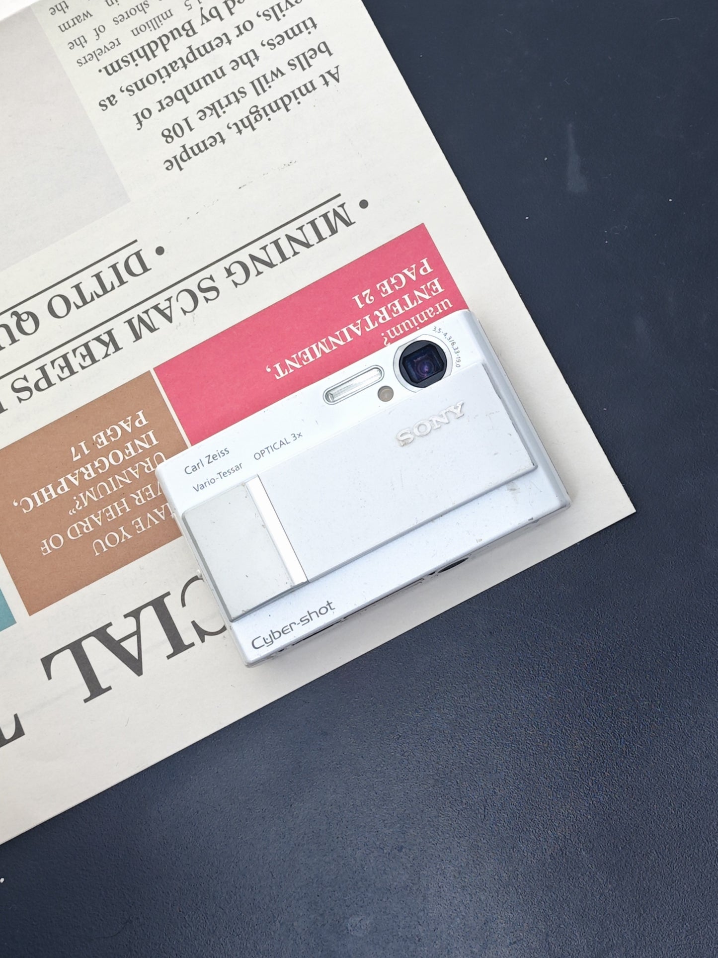 Used Sony Cyber-shot DSC-T10 white Digital Camera [JPN only, No charger]
