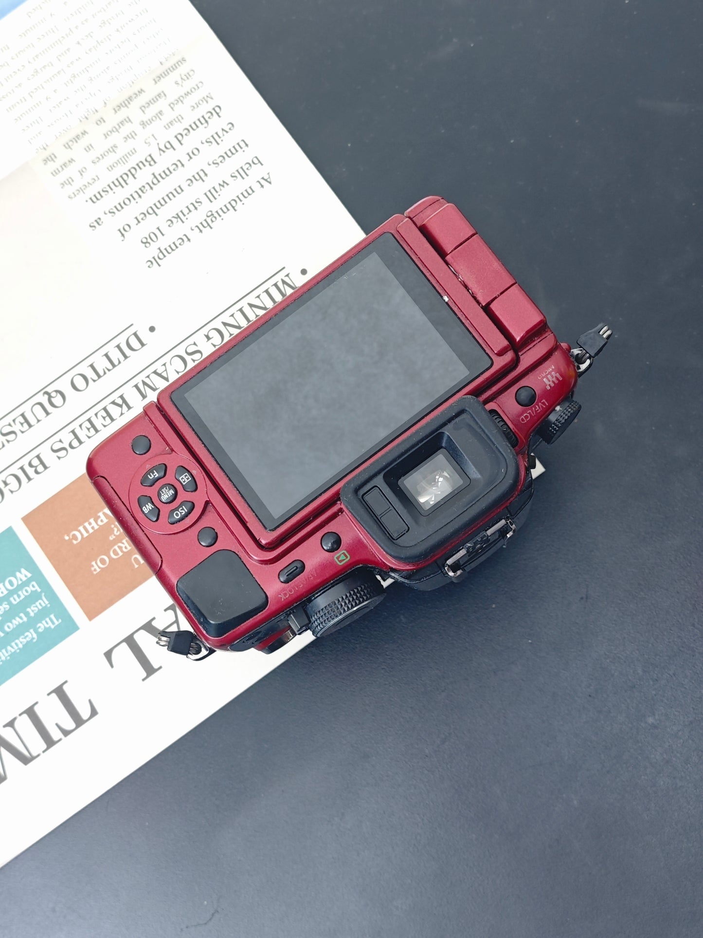 Used Panasonic Lumix DMC-G1 red with G Vario 14-45mm F3.5-5.6 [JPN only, No charger] #FT8SA902218