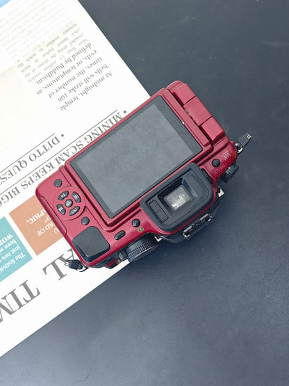Used Panasonic Lumix DMC-G1 red with G Vario 14-45mm F3.5-5.6 [JPN only, No charger] #FT8SA902218