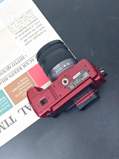 Used Panasonic Lumix DMC-G1 red with G Vario 14-45mm F3.5-5.6 [JPN only, No charger] #FT8SA902218