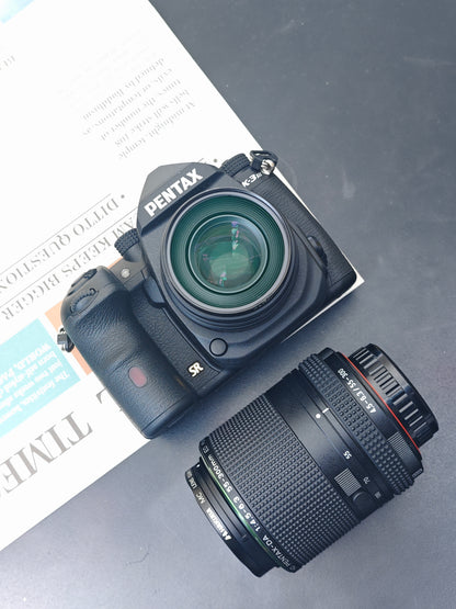 Used Pentax K-3 Mark III with 50mm F1.8 and 55-300mm F4.5-6.3 HD PLM WR RE [No charger]