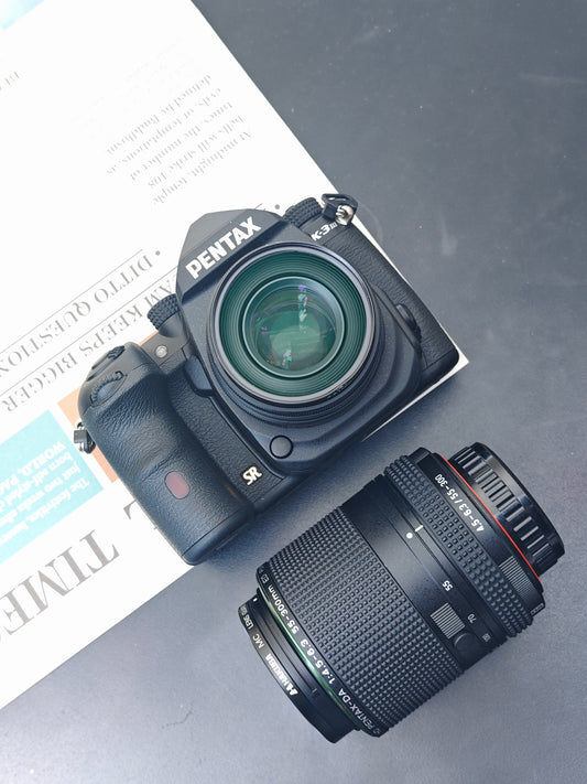Used Pentax K-3 Mark III with 50mm F1.8 and 55-300mm F4.5-6.3 HD PLM WR RE [No charger]