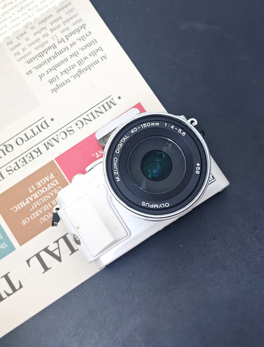 Used Olympus PEN Lite E-PL6 with Olympus Digital 40-150mm F4-5.6 R ED MSC [+4FS1, No charger] #V3S013376